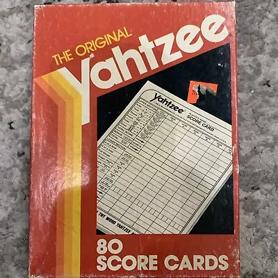 Original YAHTZEE SCORE PADS 80 SCORE CARDS Vintage Milton Bradley • $10