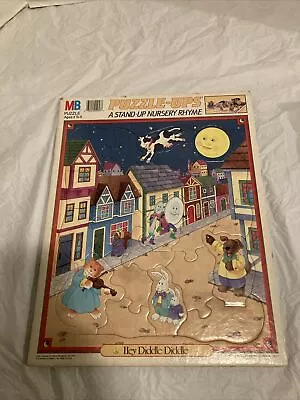 Vintage MB Puzzle-UPS  Hey Diddle Diddle 1988 Milton Bradley Company • $25