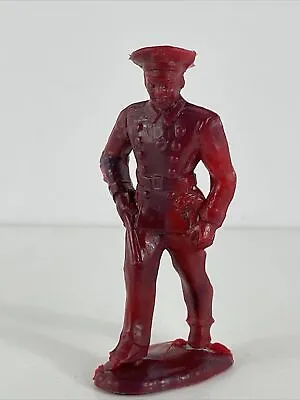 $11.25 • Buy Vintage 1950s Bergen Toys And Novelties Train Station Policeman Figure 2.75” Red