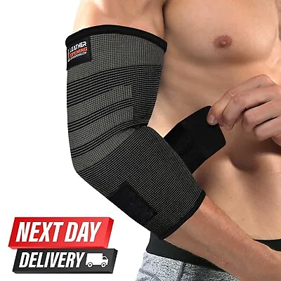 £4.99 • Buy Elbow Brace Tennis Golfer Gym Compression Arthritis Support Workout Fit Bandages