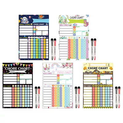 Dry Erase Chore Chart Behavior Chart For Kids At Home Magnetic Dry Erase • $12.59