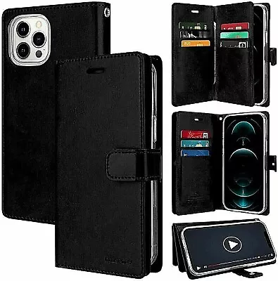 $12.99 • Buy For IPhone 15 14 13 12 11 Pro Plus Max Xr Xs Case Flip Leather Wallet Card Cover