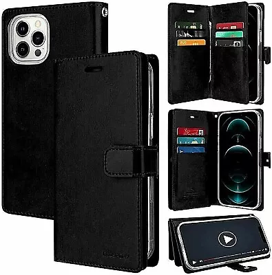 For IPhone 15 14 13 12 11 Pro Plus Max Xr Xs Case Flip Leather Wallet Card Cover • $12.99