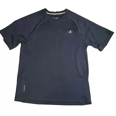 Champion Powertrain Men's Size M Vapor Dk. Blue Short Sleeve T-Shirt • $9.50