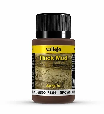 Brown Thick Mud  - Vallejo Weathering Effects - 73.811 • £8.74