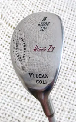 Vulcan Golf Z3 Hybrid 40* Degree 9 Woody 34.5  RH ~ Lite Flex Graphite Shaft • $29.98