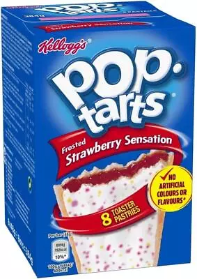 £7.49 • Buy Kelloggs Pop Tarts Frosted STRAWBERRY Sensation - 8 X 48g