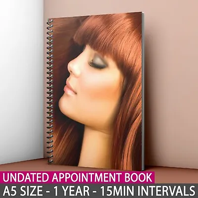 £13.99 • Buy A5 Undated Appointment Book Diary Hair Salon Therapists 3 Columns Hairdresser