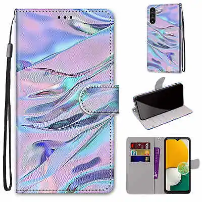 For Various Phone Hot Fluorescence Magnetic Leather Flip Stand Wallet Case Cover • $6.40
