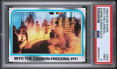 1980 Topps Star Wars Empire Strikes Back PSA 9 Mint #203  CARBON FREEZING PIT • $39.99