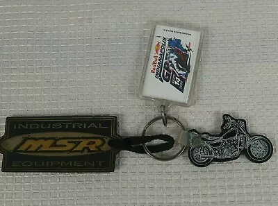 Vintage Moto GP Racing Keychain Red Bull MSR Equipment & Steve's Cycles Keychain • $19.99