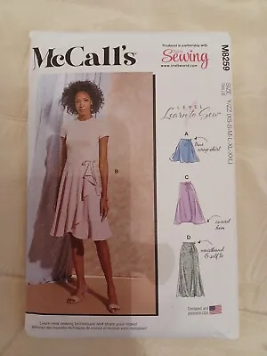 McCalls M8259 Misses Skirt Sewing Pattern Sizes XS To XXL Uncut Preowned • £4.99