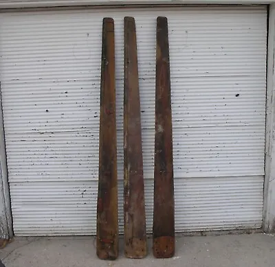 3 Vintage 82  WOOD WIND GENERATOR BLADES Charger Turbine • $650