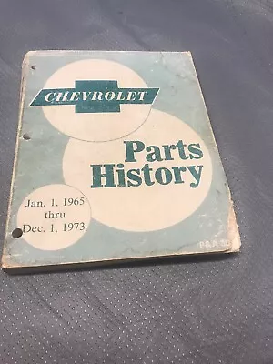 Chevy Parts History Catalog  Manual GM Vintage 65-73 NOS Parts • $35