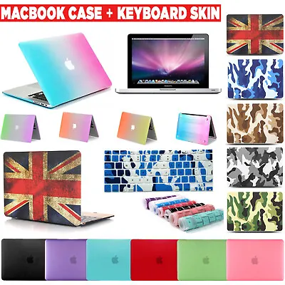 £7.99 • Buy Full Body Hard Case Cover + Keyboard Skin For MacBook Air 11.6 12 Pro 13.3 15.4