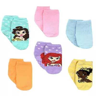 Disney Princess Toddler Cozy Socks 6-Pack Sizes 2T-4T • $17.99