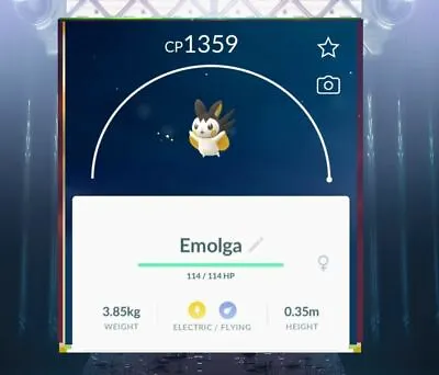 Pokémon Go  Emolga MAX Wild Level  @35  ~same Day Delivery~   • $5.49