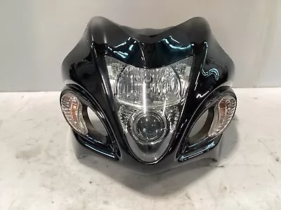 2011 08-20 Hayabusa Gsxr 1300 Front Upper Fairing Headlight Lights Black Oem • $513.49