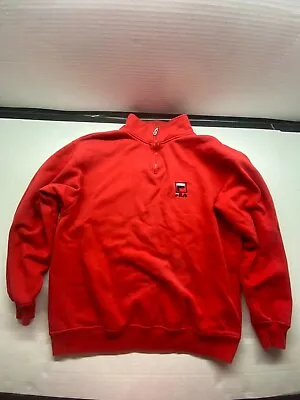 Men's Vintage Fila 1/4 Zip Red Pullover Sweater Sz S • $20