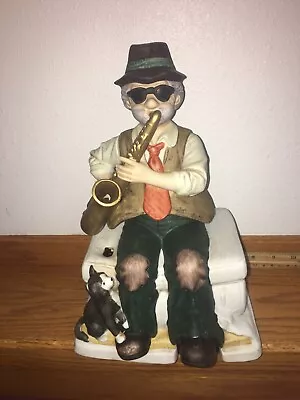 Vintage Melody In Motion Heartbreak Willie Porcelain Statue Figure Clown By Waco • $35