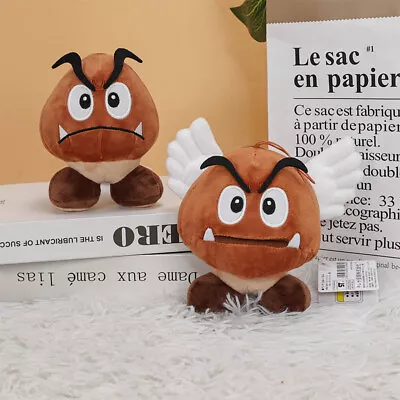 5.5  Super Mario Bros Plush Toys Goomba Soft Stuffed Doll Kid Birthday Xmas Gift • $7.99