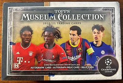 2020/21 Topps Museum Collection UEFA Champions League Soccer Hobby Box Sealed • $415