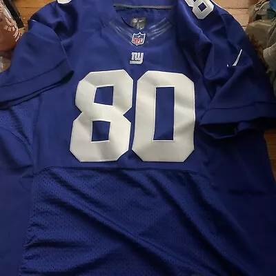 Nike NFL On Field #80 Victor Cruz New York Giants Stitched Football Jersey 44 NY • $64.31