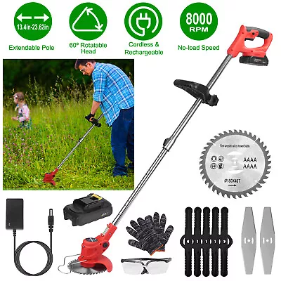 650W Electric Lawn Edger Weed Cutter Lawn Mower Cordless Grass String Trimmer • $15.35