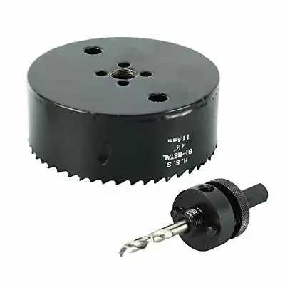 4 1/2  Hole Saw Bi-Metal Wood Hole Saw Drilling Tool For Plastic Fiberboard Wood • $18.99