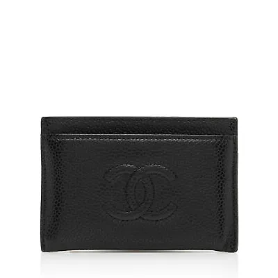 $380 • Buy Chanel Caviar Leather Timeless CC Card Holder