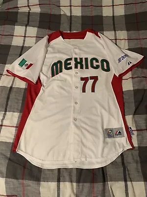 Majestic Mexico 2013 World Baseball Classic WBC Juan Castro Baseball Jersey 44 • $250