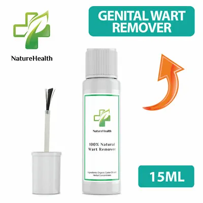 Genital Wart Remover 100% Natural Treatment PAIN FREE Genital Herpes Removal  • £6.99