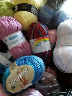 £12.80 • Buy Bundle 1000g Mixed Yarn - Odd Balls- Stock Clearance ,  Knit,crochet,craft Ect
