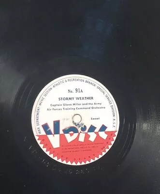 Captain Glenn Miller & AAFTC Band V Disc 91  Stormy Weather Plus 2 Marches VG- • $25