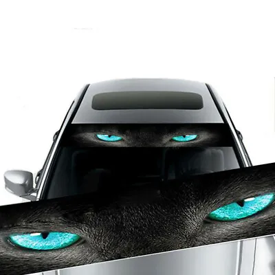 Car Front Rear Windshield Sunshade Decal Window 3D Blue Eye Sticker Waterproof   • $11.60