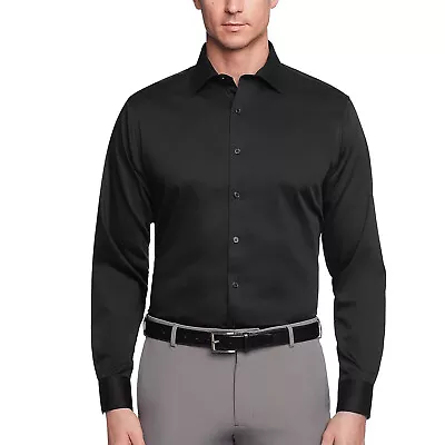 Men's Classic Fit Long Sleeve Wrinkle Resistant Button Down Premium Dress Shirt • $6.98