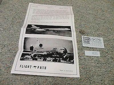 Flight Path Decals 1/200  FP20-02 Condor DC-10   Box 10 • $8.99