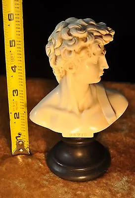 G Ruggeri Carved Bust Of David Made In Italy  • $71.50