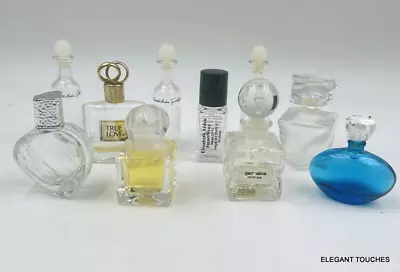 Vintage Miniature Small Perfume Bottles Lot Of 10 Empty Full Assorted French USA • $24.50