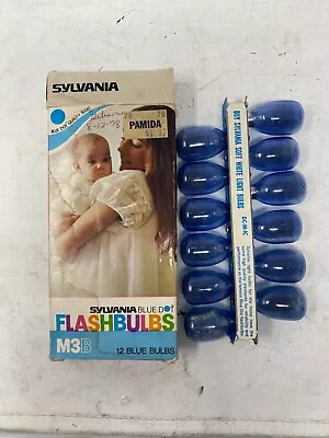 Vintage Sylvania Flashbulbs Blue Dot: 12 Pc Lot • $9.99