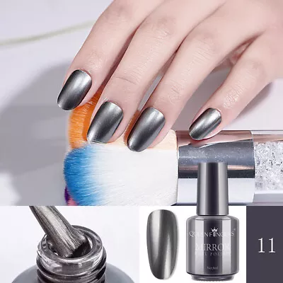 12 Colors Metallic Nail Polish Super Shine Chrome Mirror Effect Art Nail Varnish • $1.99