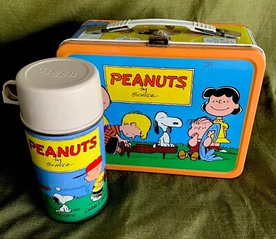 VINTAGE PEANUTS LUNCHBOX AND THERMOS 1960’s • $159