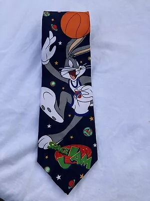 Vintage 90s 1996 SPACE JAM Bugs Bunny  Neck TIE NOS Michael Jordan Movie Rare • $9.99