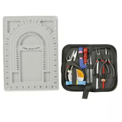 £15.99 • Buy DIY Jewellery Making Kit Wire Findings Pliers Set Starter Necklace Repair Tool
