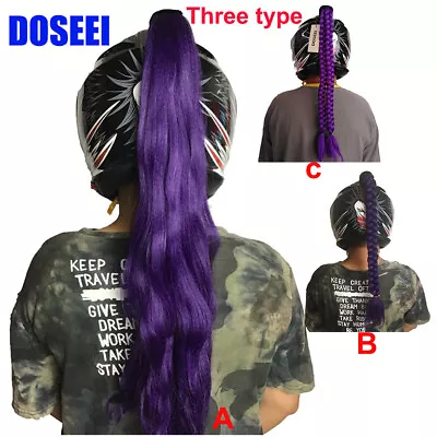 1 Pcs Helmet Braids / Ponytail Motorcycle Helmet Wig Punk Style Helmet Hair B013 • $20.66