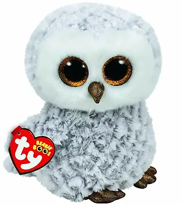 £11 • Buy Official Ty Beanie-ty Beanie Boo Buddy-owlette Grey Owl Med 23cm Soft Toy 37086