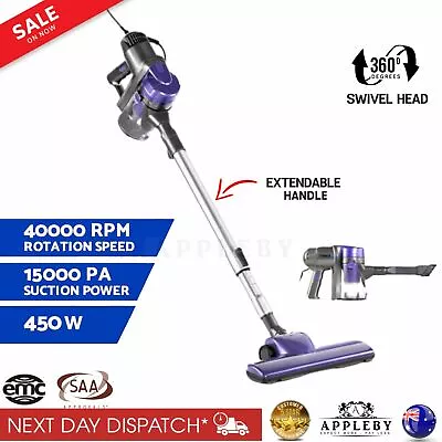 Handheld Stick Vacuum Cleaner Bagless Handstick 450w Upright Carpet Cleaner  • $77.84