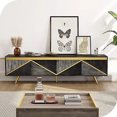 79in Modern TV Stand Mid-Century Entertainment Center With 2 Storage Cabinets • $969.99