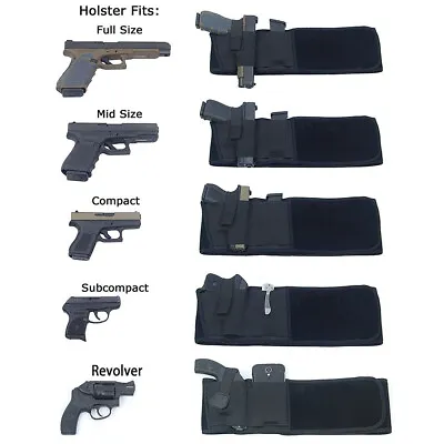 Tactical Belly Band Holster Concealed Hand Gun Carry Pistol Waist Hidden Belt US • $11.99