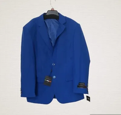 Lucci  Collezione Mens Italian Royal Blue 40S Hand Tailored  Blazer New W/ Flaw • $85